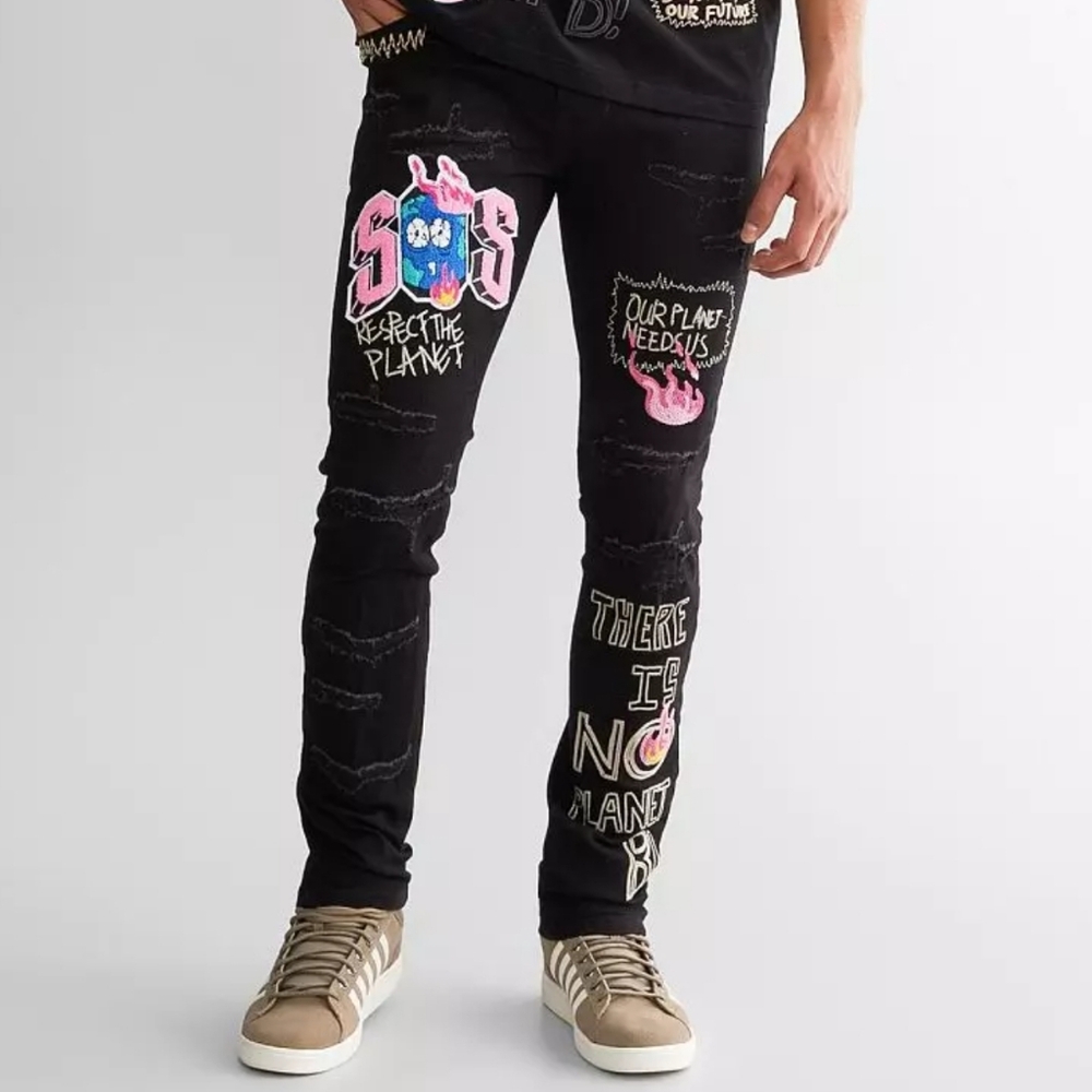 First Row Men's Future Straight Stretch Jean 32 X 32